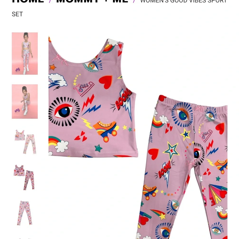 Colorful Adult Yoga set size medium
Lola & Boys (from the Mommy & Me) - Picture 1 of 1